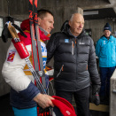 9. mars: Kong Harald er til stede under Holmenkollen skifestival. Aleksandr Bolsjunov vant den tradisjonsrike 5-mila i 'Kollen. Foto: Håkon Mosvold Larsen / NTB scanpix